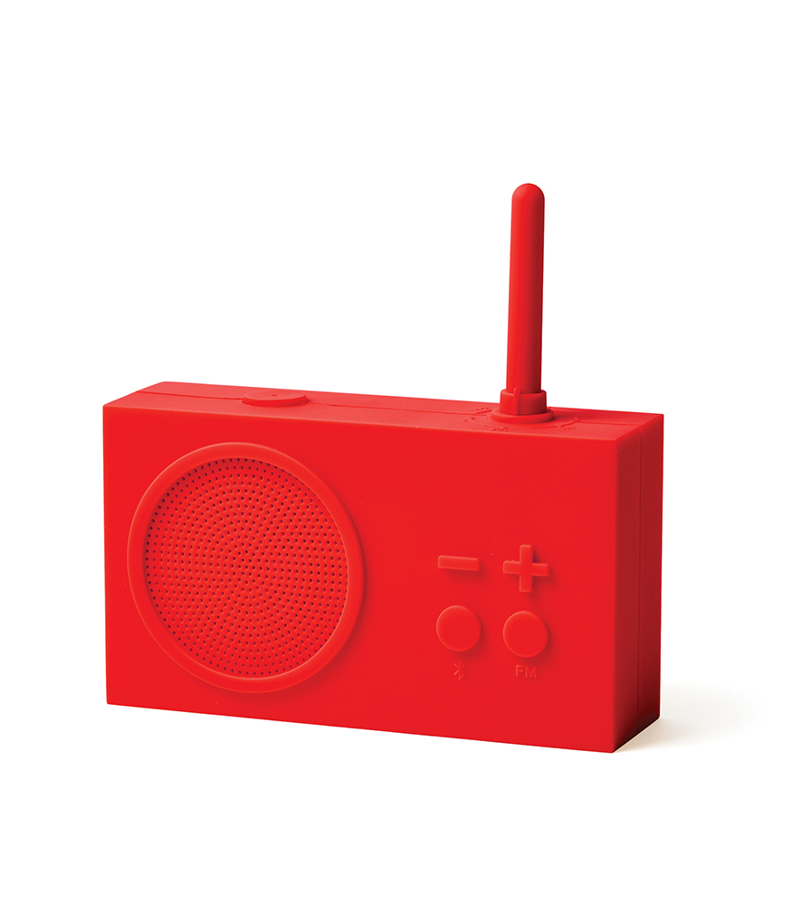 Lexon Tykho 3 Radyo ve Bluetooth Hoparlör // Kırmızı