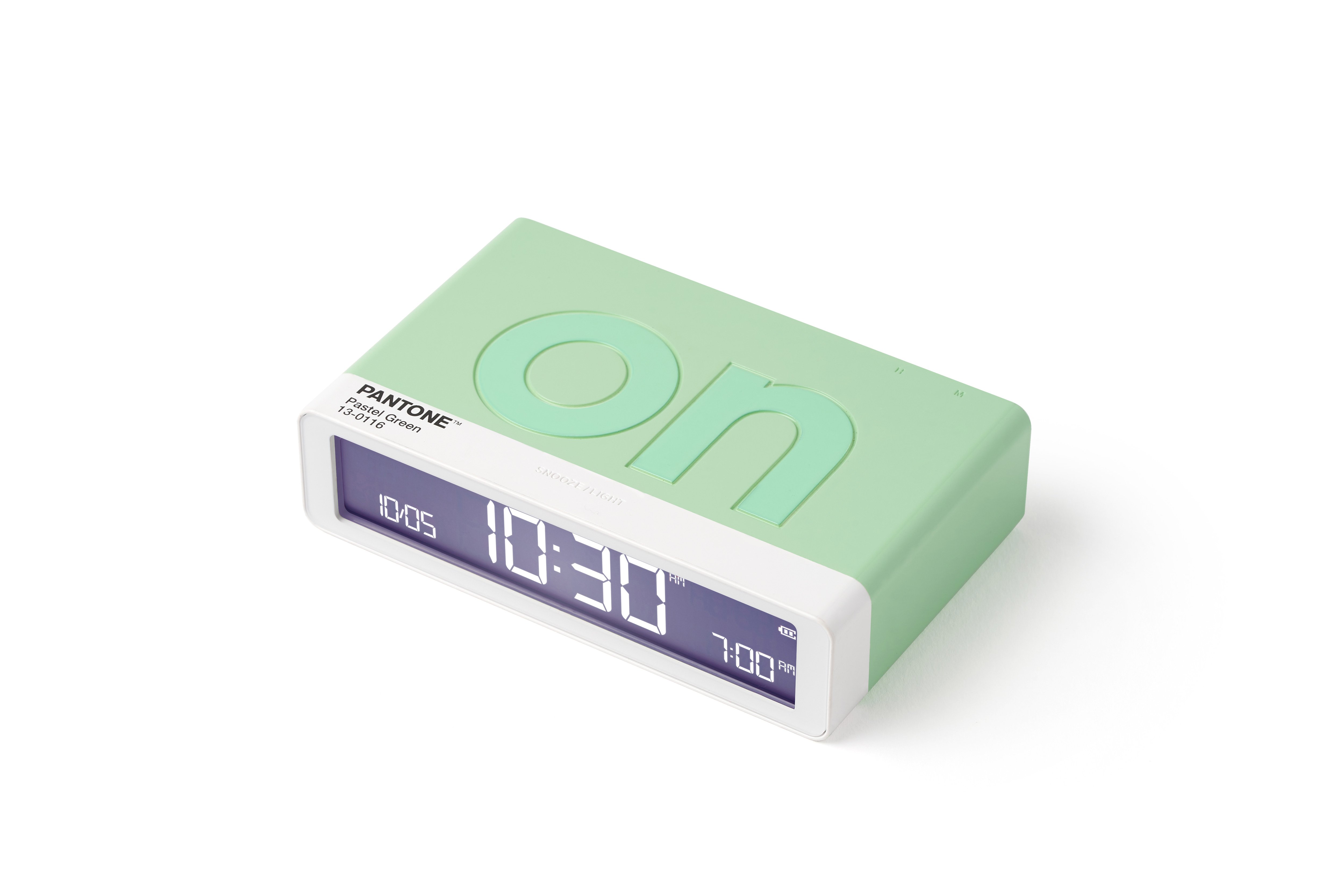 Lexon x Pantone Flip Klasik Şarj Edilebilir Alarm Saat // Mint