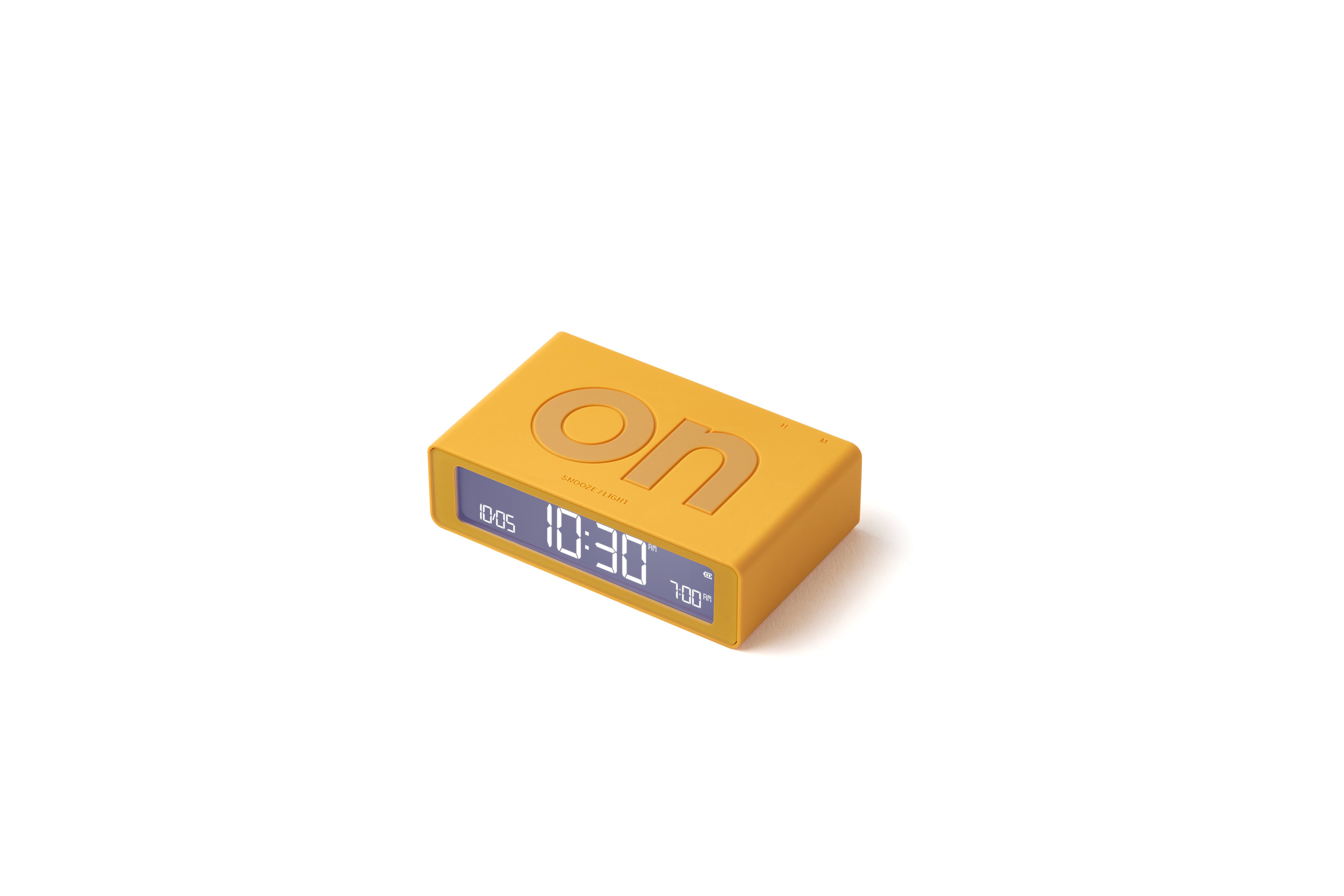 Lexon Flip Mini Şarj Edilebilir Alarm Saat // Sarı