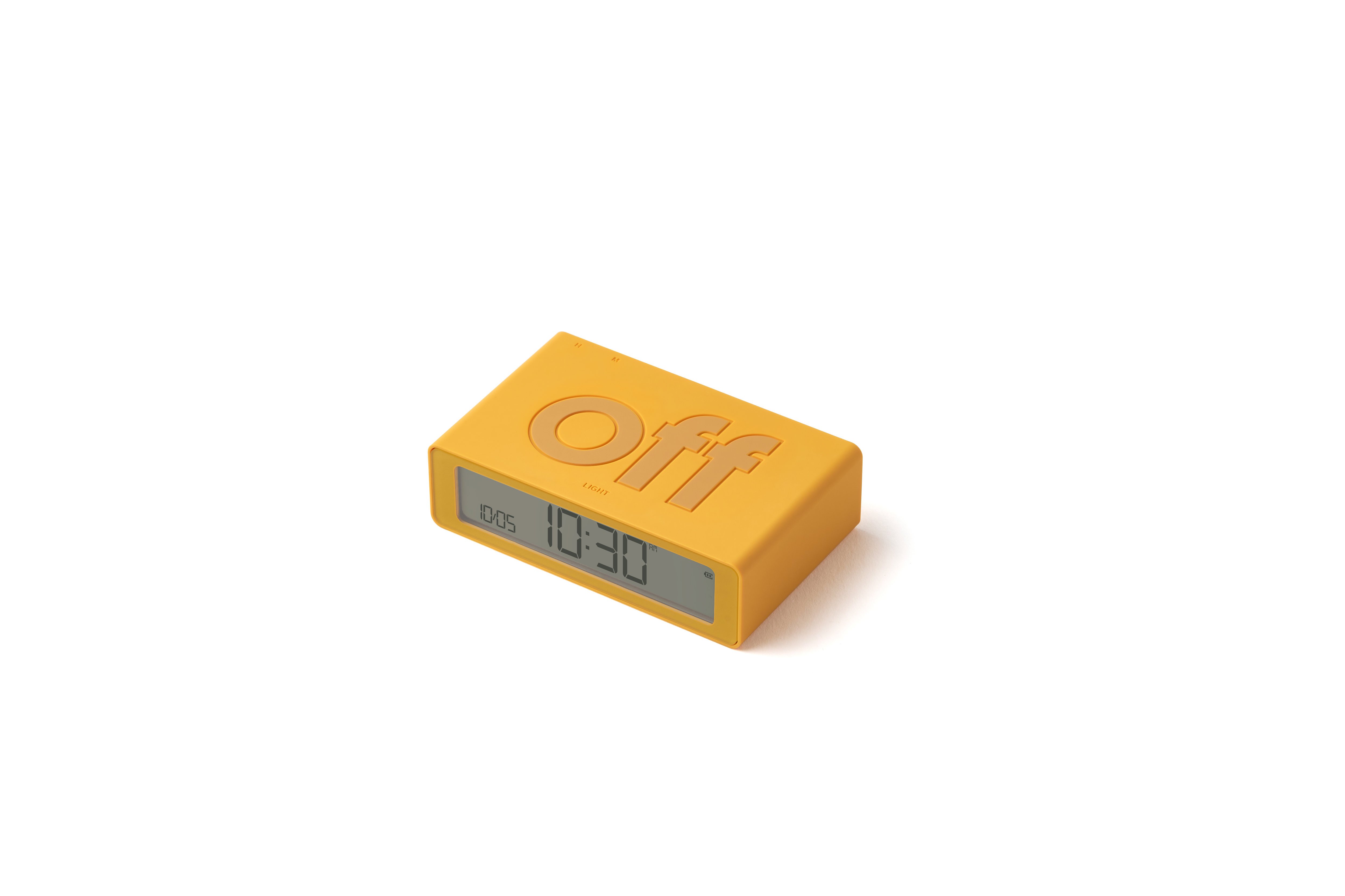Lexon Flip Mini Şarj Edilebilir Alarm Saat // Sarı