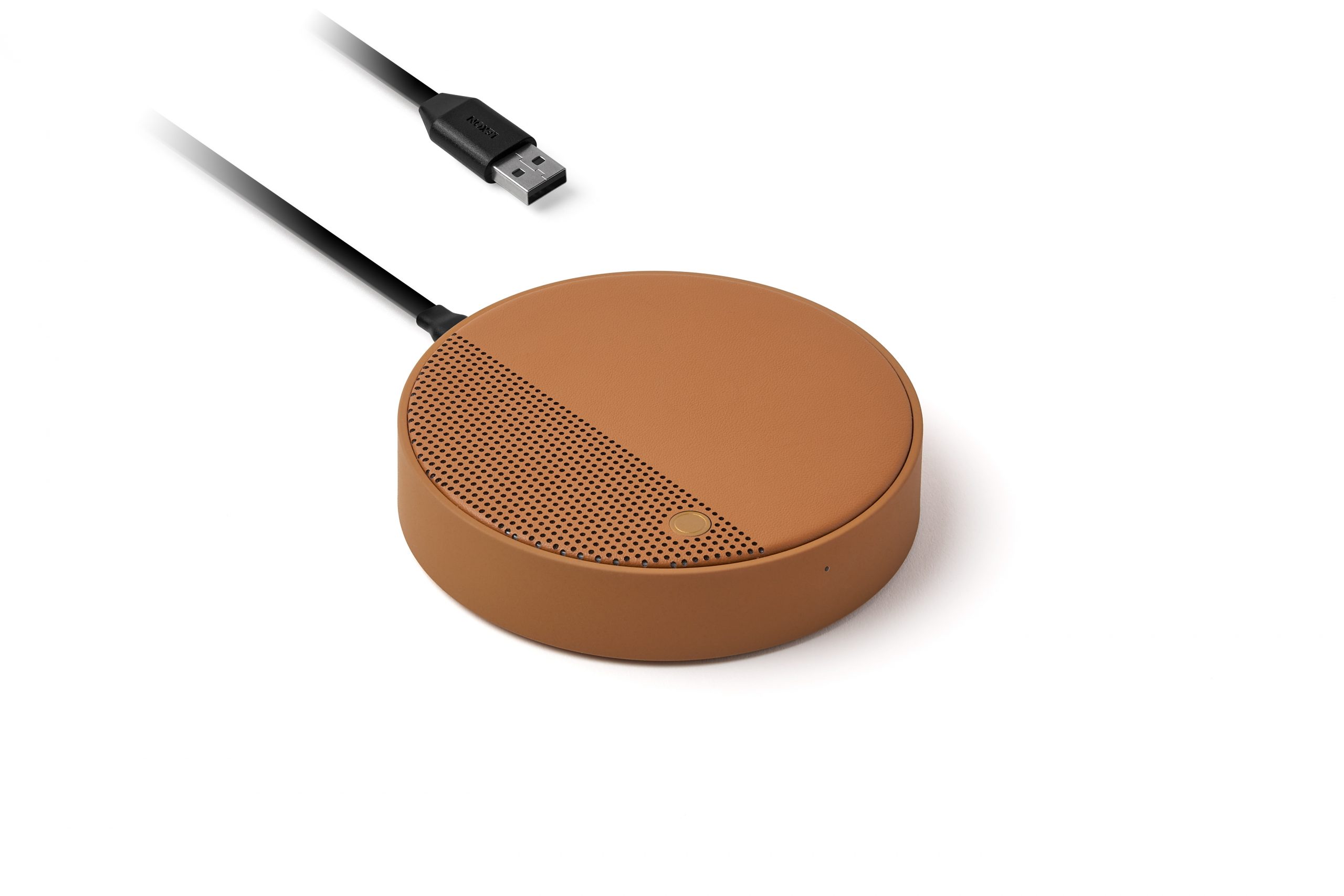 Lexon Oslo Energy Kablosuz Şarj Cihazı ve Bluetooth Hoparlör // Kahverengi