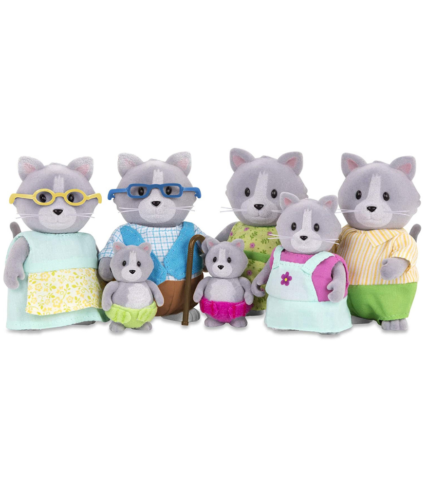 Li'l Woodzeez Gri Kedi Ailesi