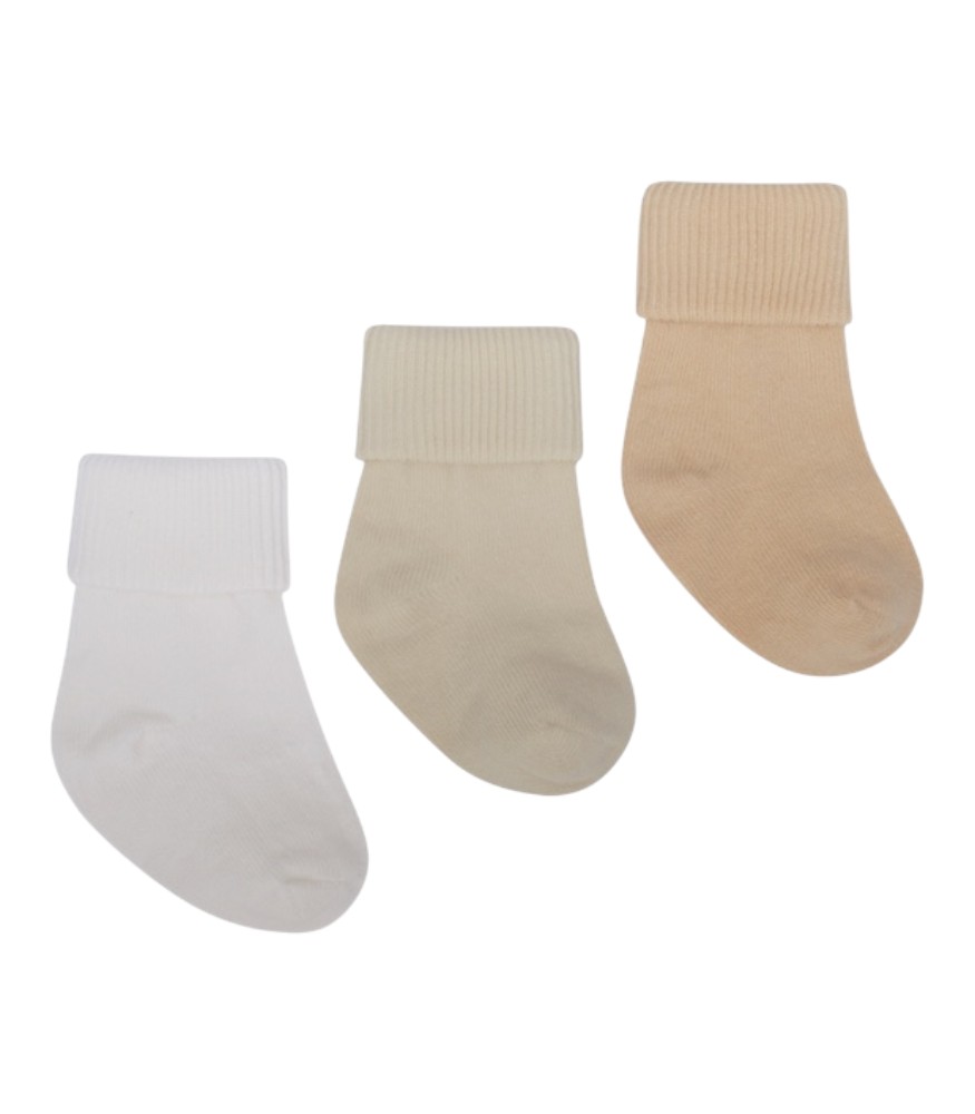 Lille Trove Yenidoğan Çorap Seti // Krem