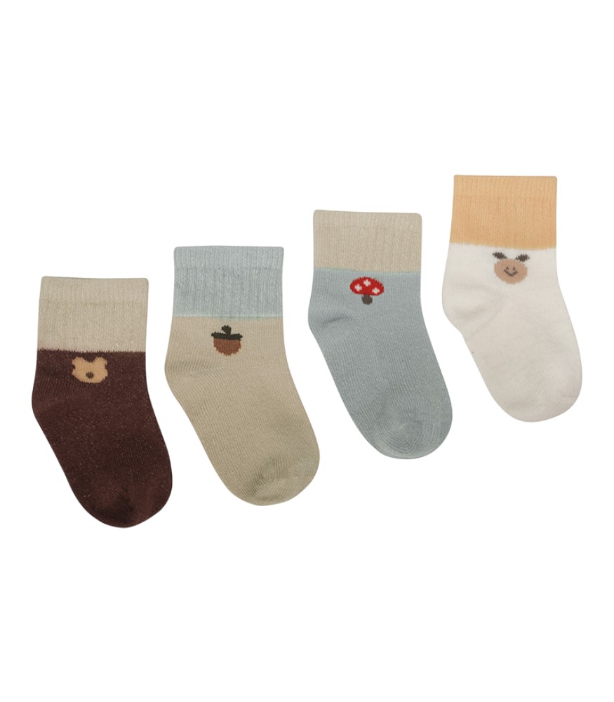 Lille Trove Yenidoğan Çorap Seti // Mushroom