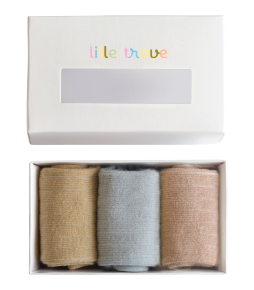 Lille Trove Çorap Seti // Nude