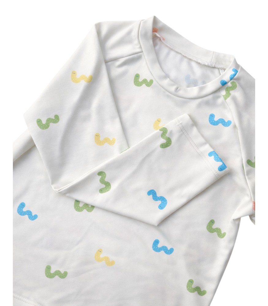 Lille Trove UV Korumalı Uzun Kollu &Ccedil;ocuk Mayo // Sweet Snail