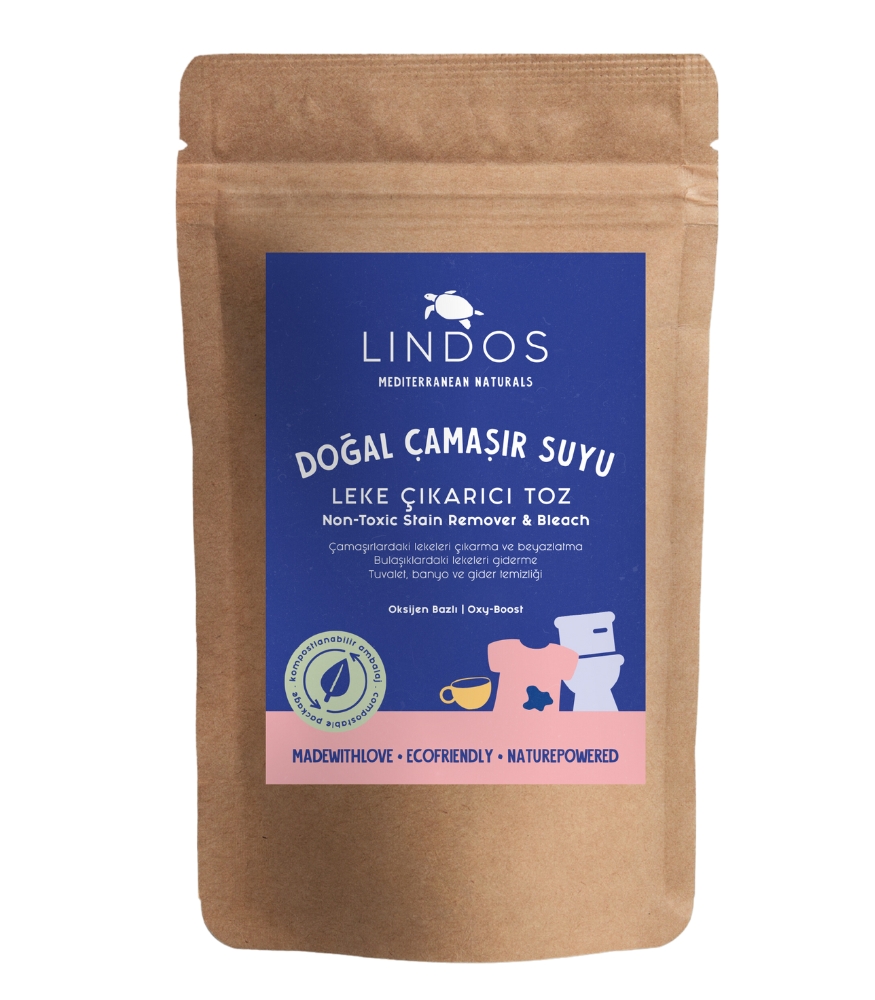 Lindos Doğal Çamaşır Suyu Toz Leke Çıkarıcı