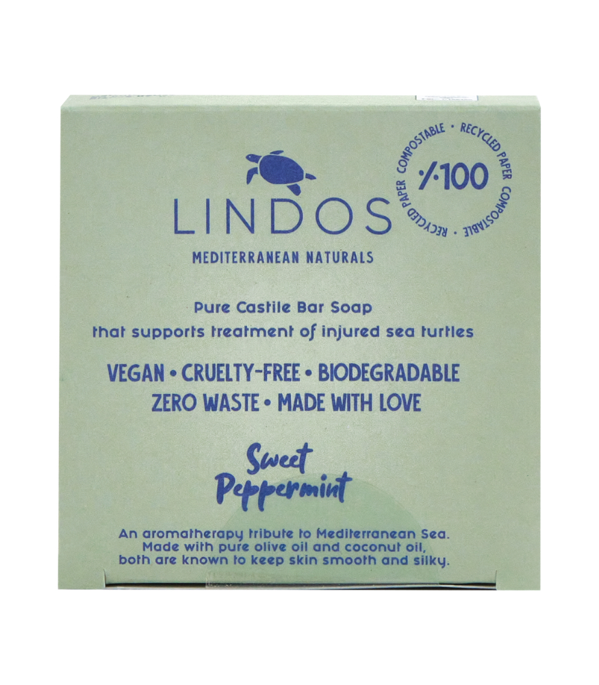 Lindos Saf Katı Kastil Sabun // Sweet Peppermint