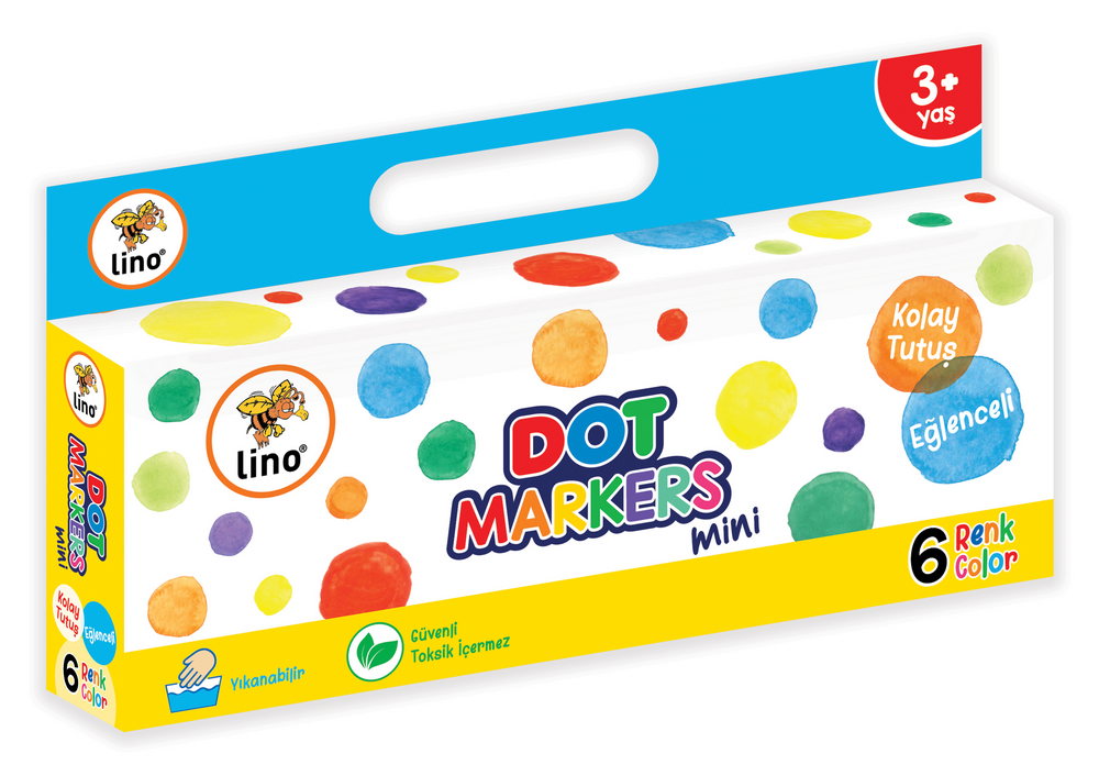 Lino Dot Markers Mini (6 Adet)