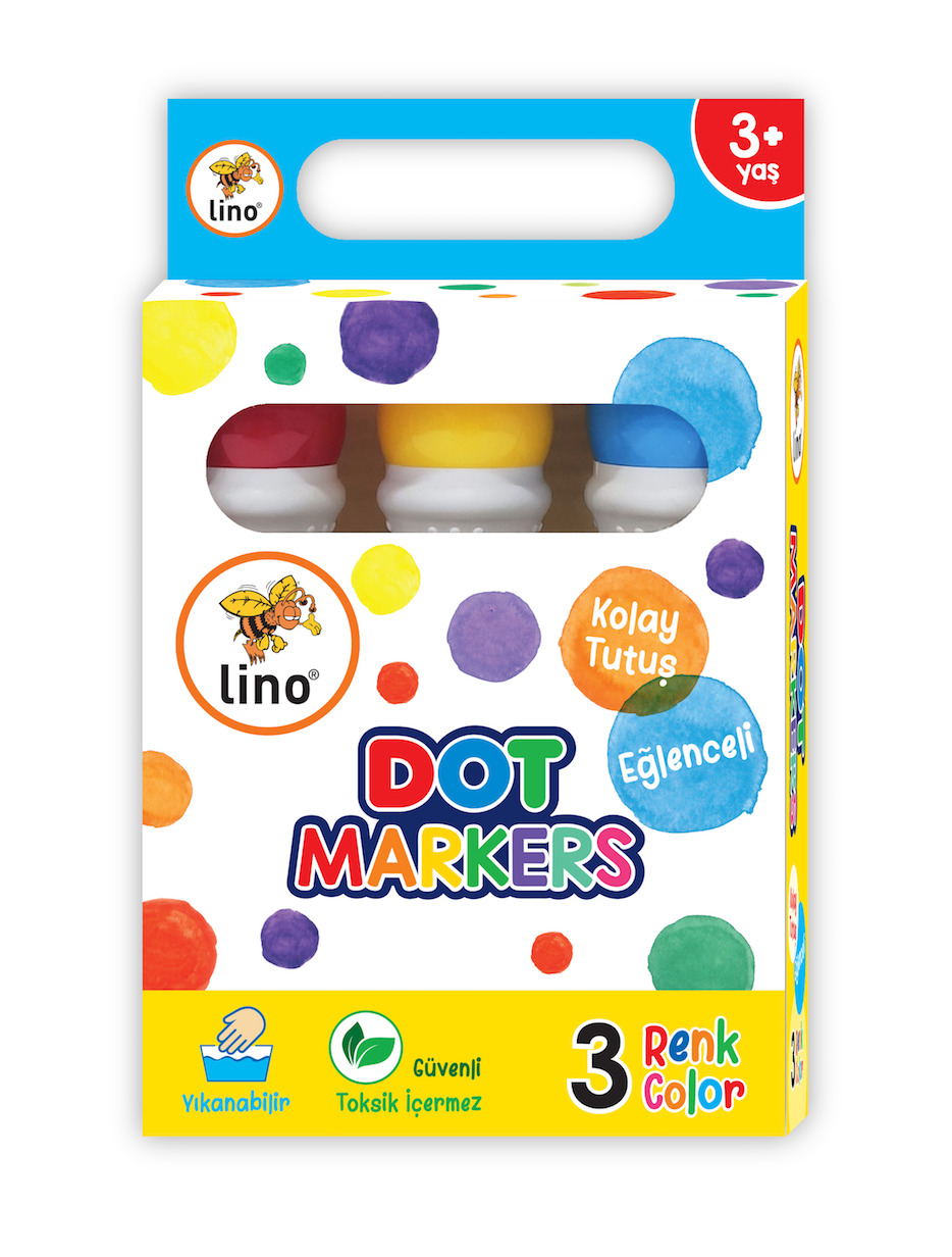 Lino Dot Marker Boya (3 Adet)