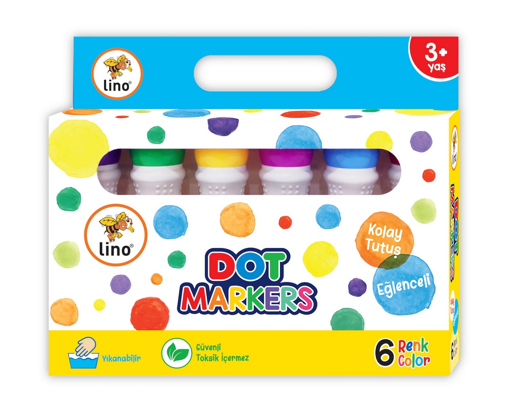Lino Dot Markers Boya Kalem (6 Adet)