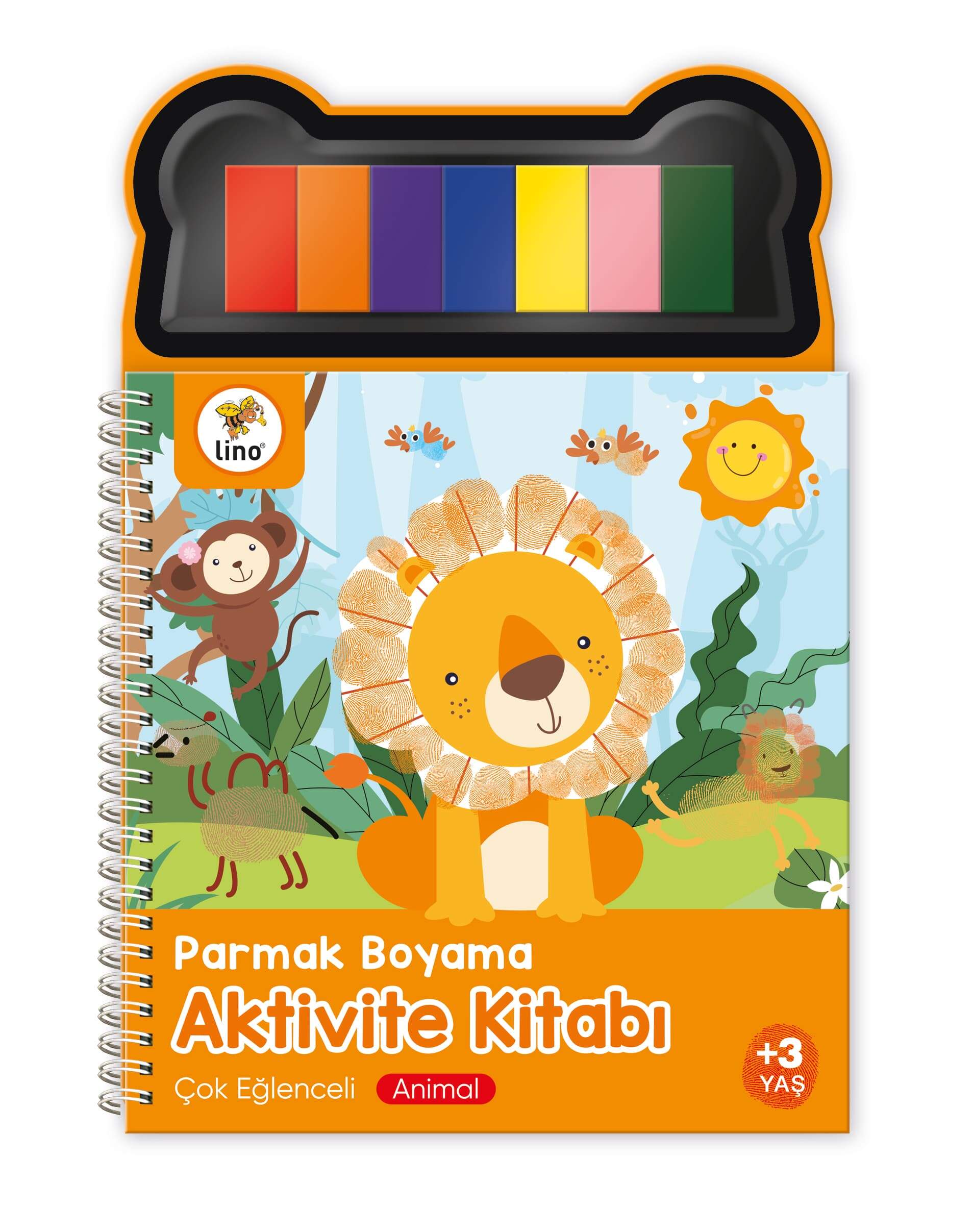 Lino Parmak Boyama Aktivite Kitabı // Animal