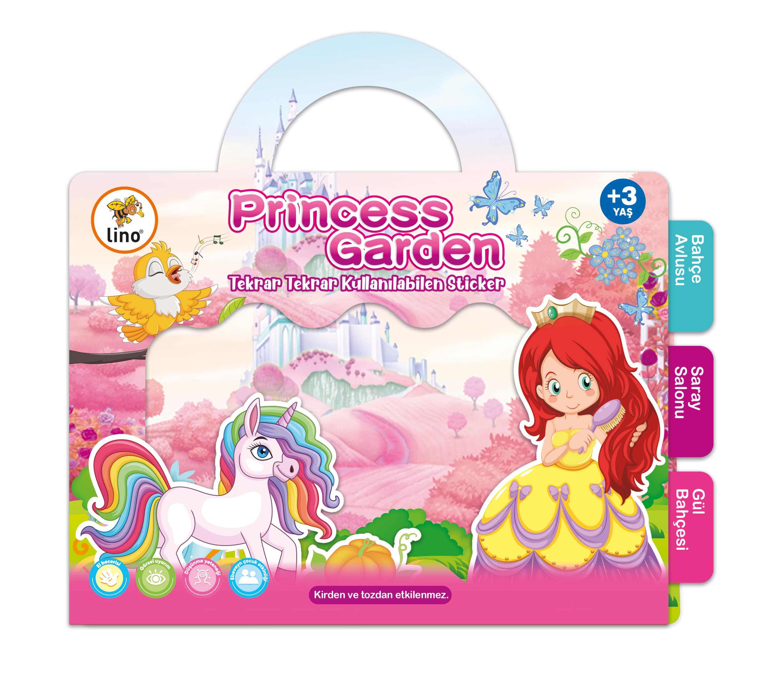 Lino Reusable Tak Çıkar Sticker Kitabı // Princess Garden