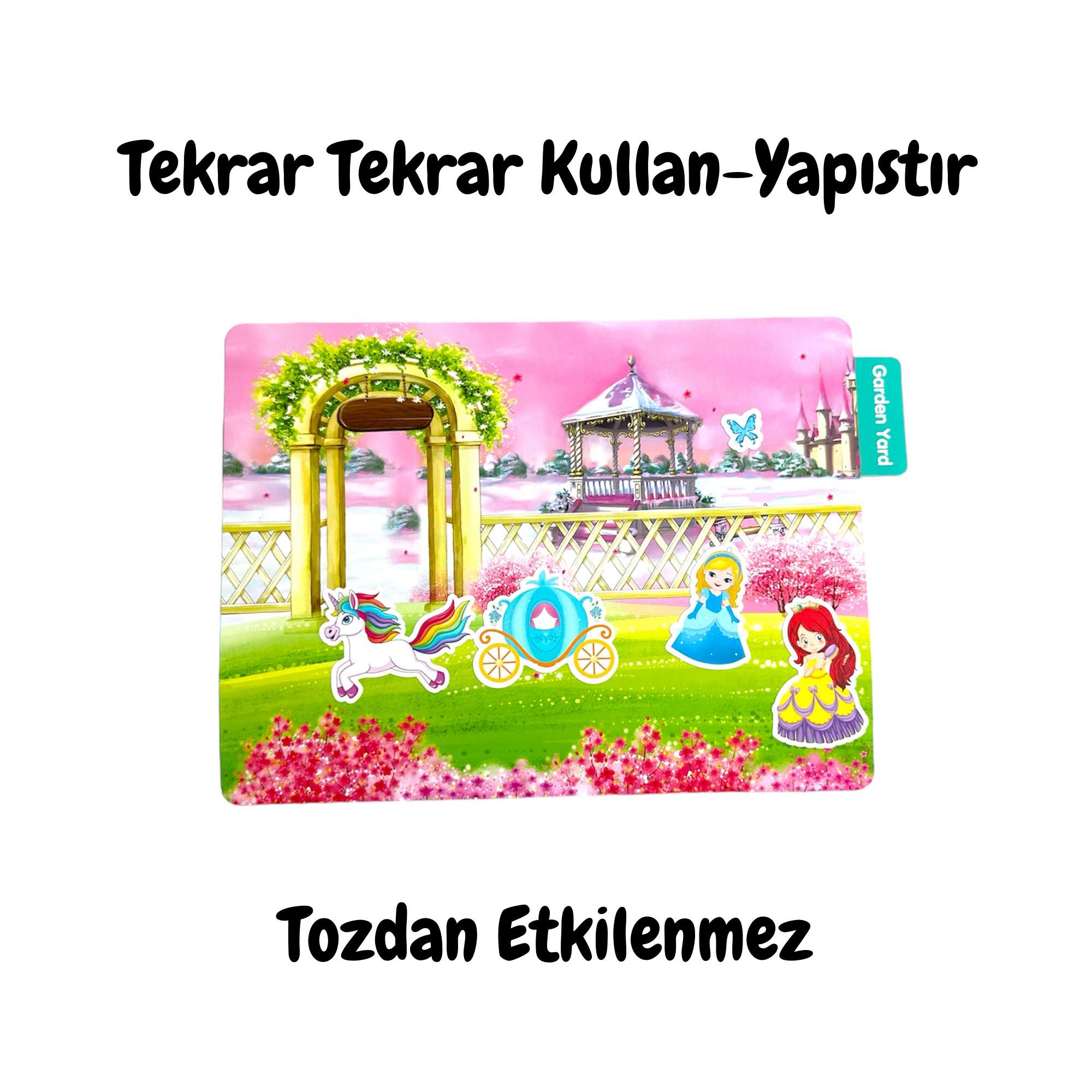 Lino Reusable Tak Çıkar Sticker Kitabı // Princess Garden