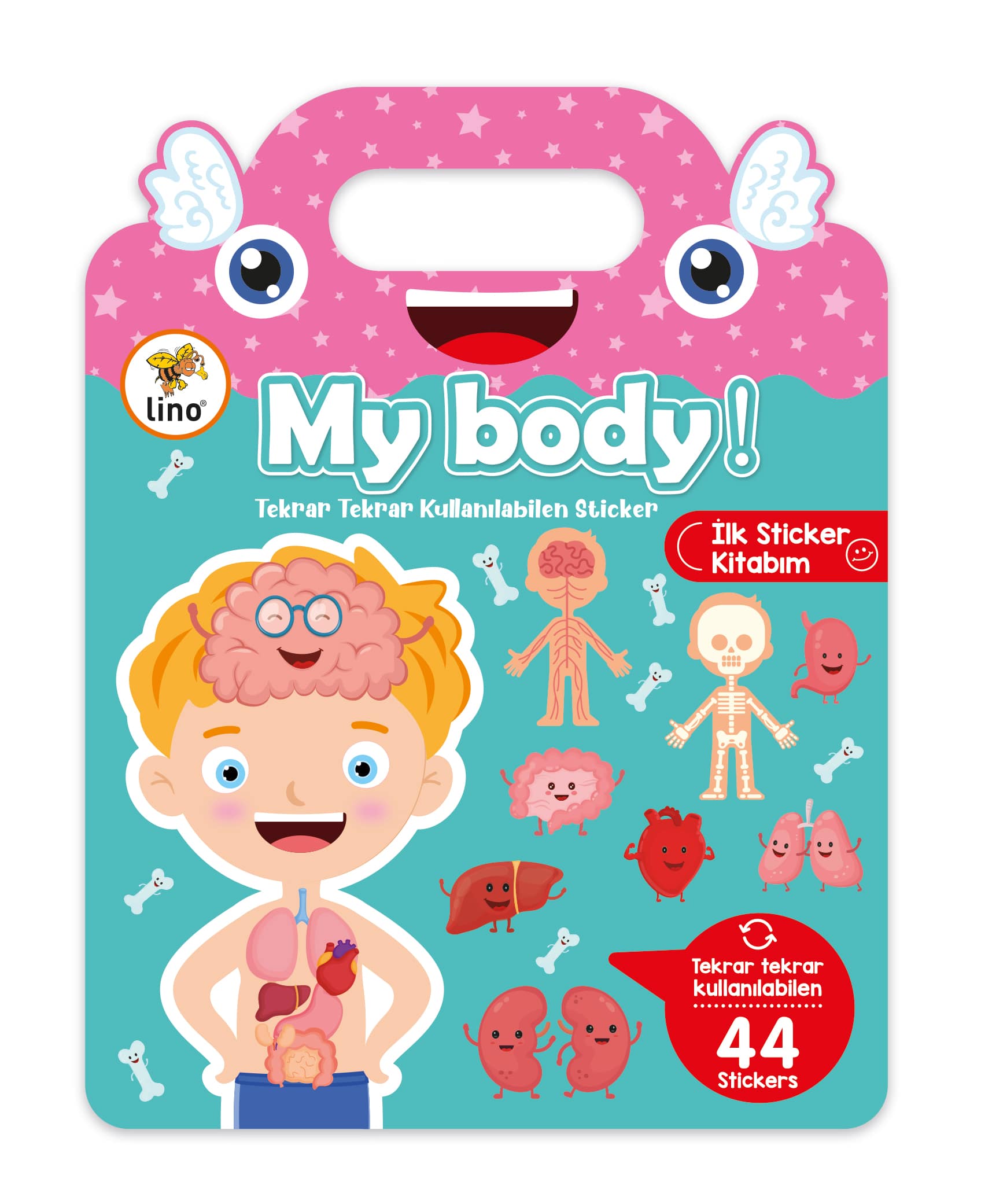 Lino Reusable Tak Çıkar Sticker Kitabı // My Body