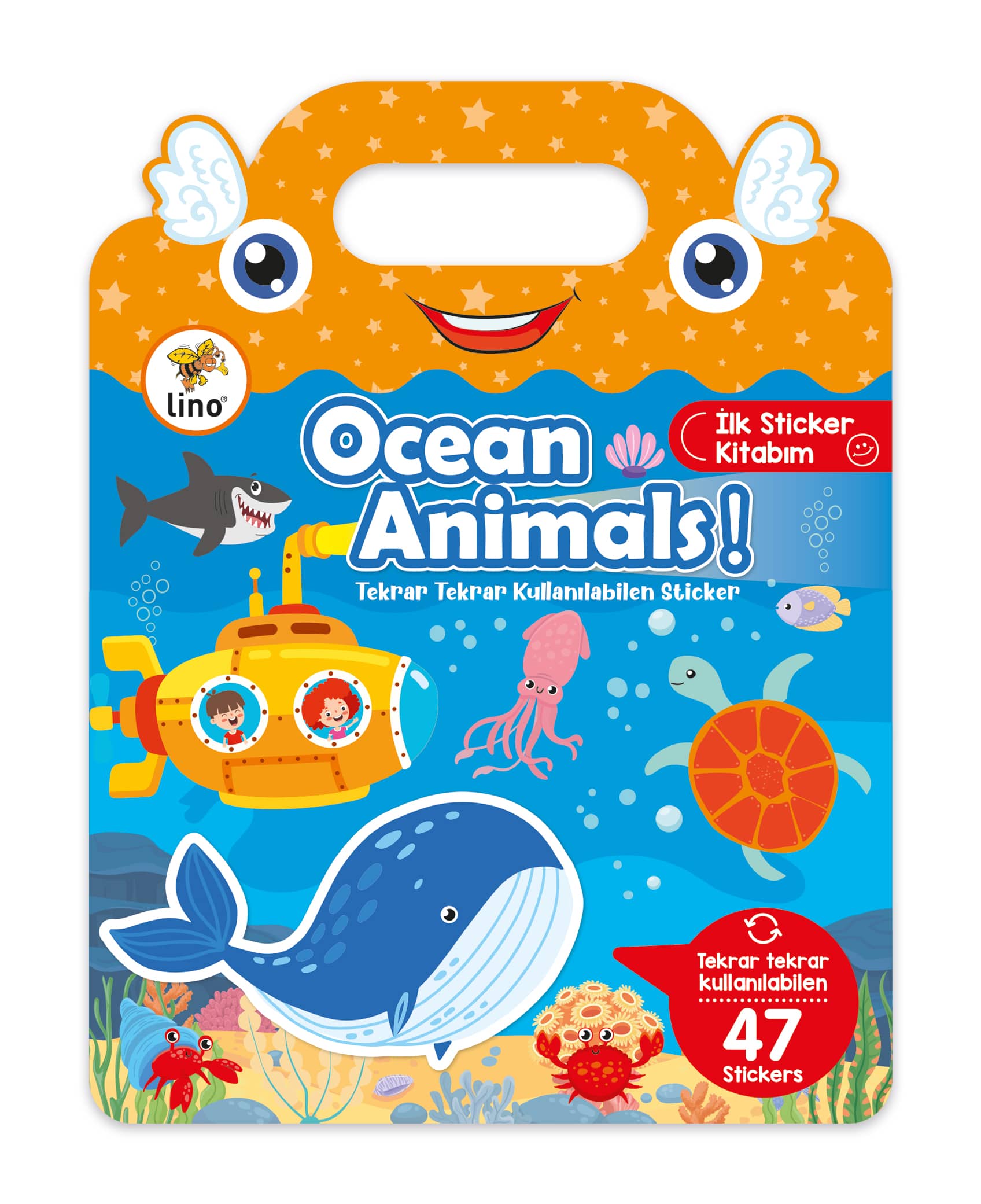 Lino Reusable Tak Çıkar Sticker Kitabı // Ocean Animals
