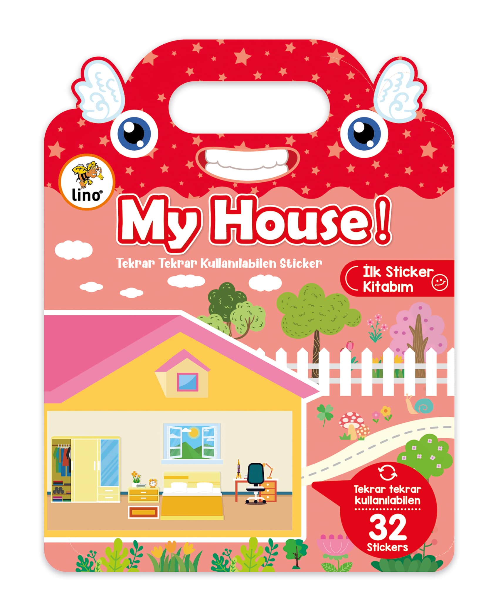 Lino Reusable Tak Çıkar Sticker Kitabı // My House