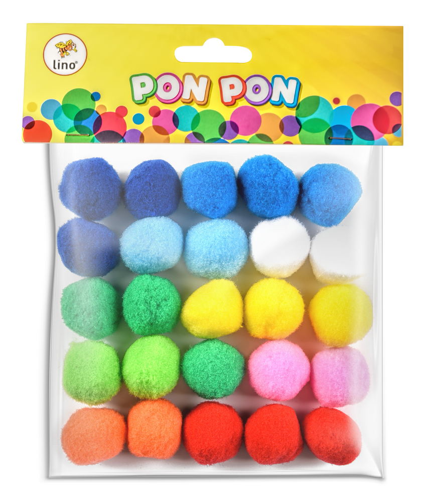 LİNO PONPON 30 MM. 25Lİ