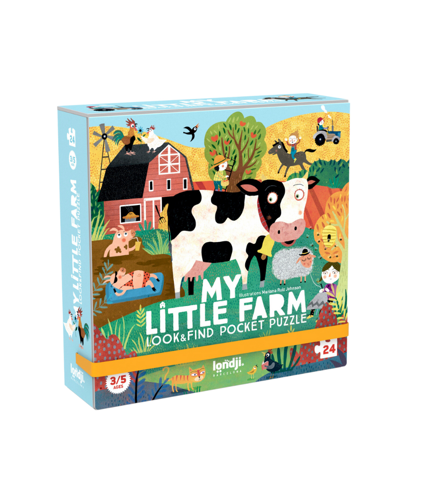 Londji Pocket Puzzle // My Little Farm (24 Par&ccedil;a)