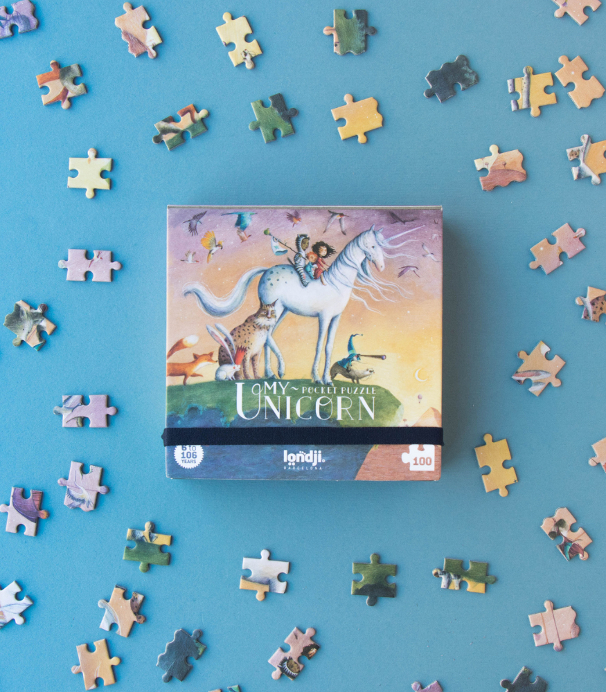Londji Pocket Puzzle // My Unicorn (100 Par&ccedil;a)