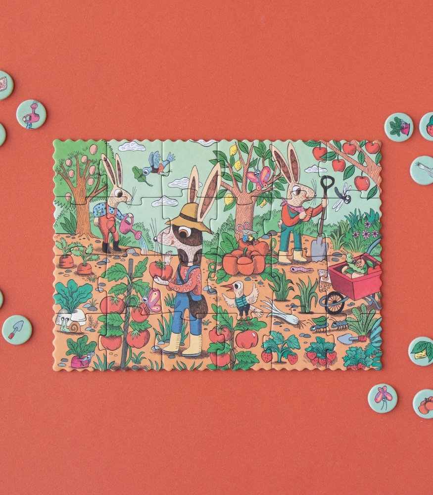 Londji Pocket Tiny Puzzle // Garden (24 Par&ccedil;a)