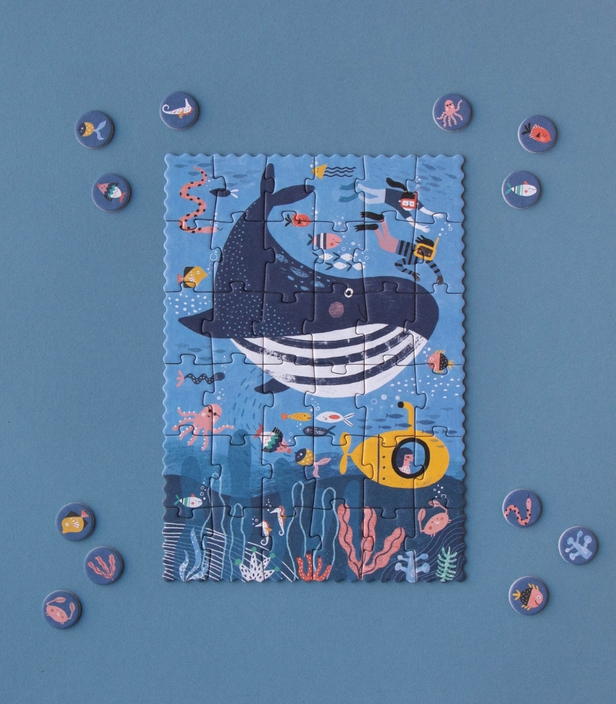 Londji Pocket Tiny Puzzle // Ocean (36 Par&ccedil;a)