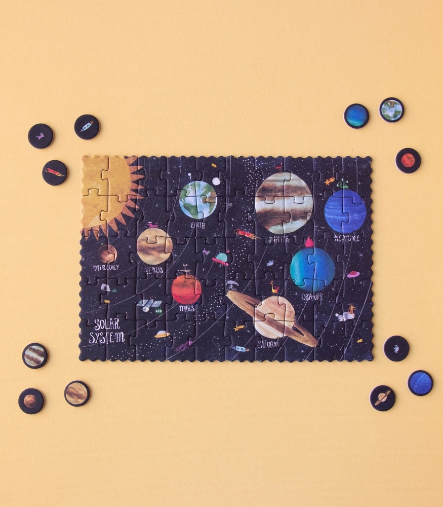 Londji Pocket Tiny Puzzle // Planets (50 Par&ccedil;a)