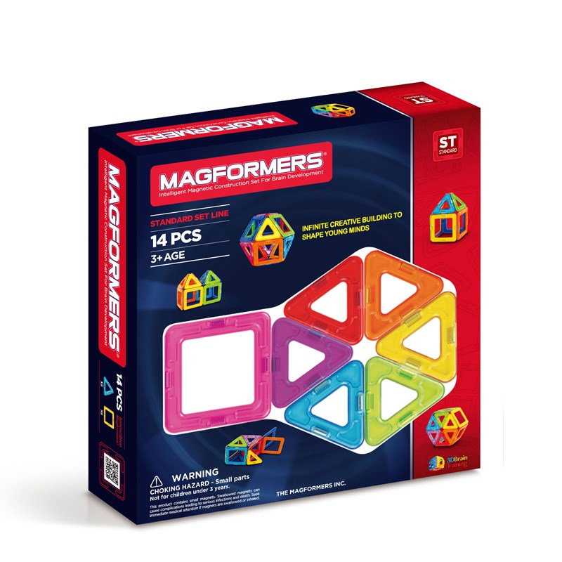 Magformers Mıknatıslı Yaratıcı Basic Set (14 Parça)