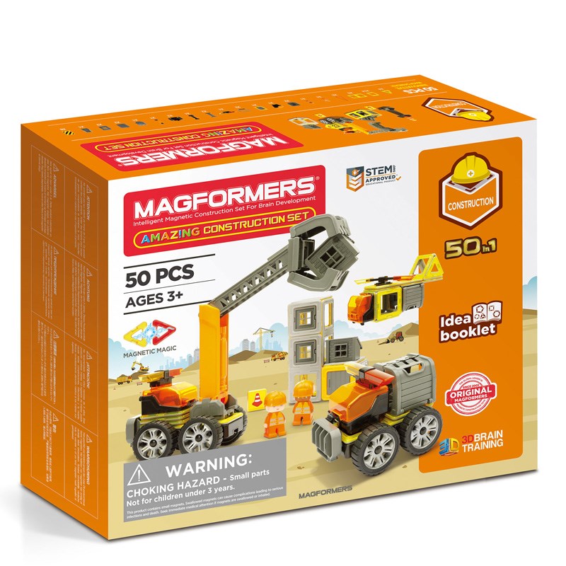 Magformers Mıknatıslı Construction Set (50 Parça)