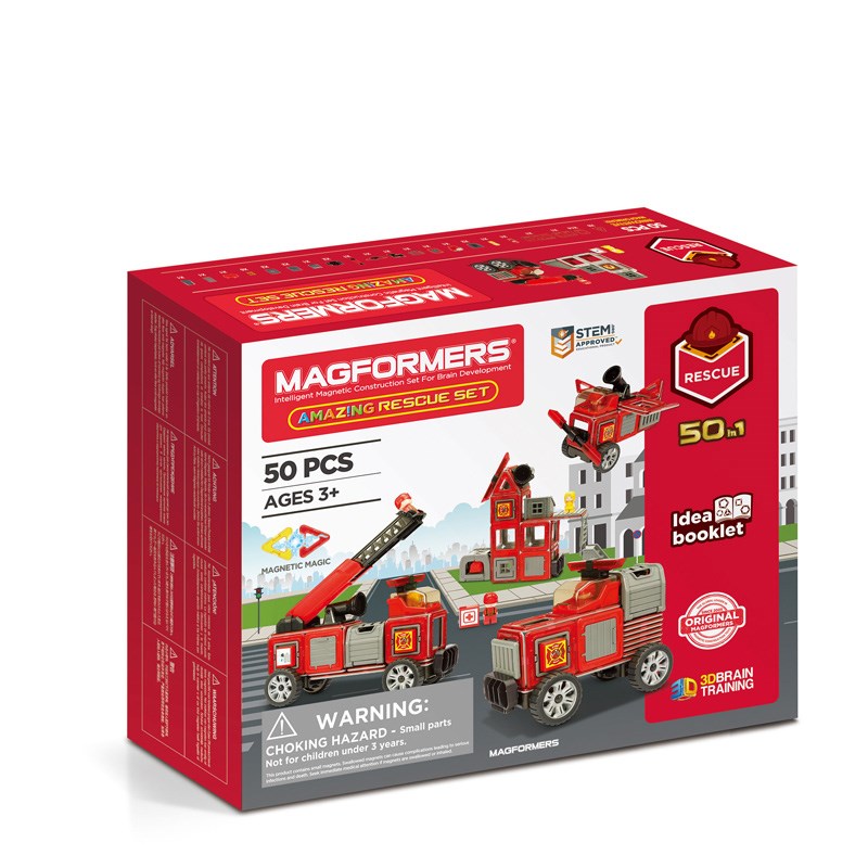 Magformers Mıknatıslı Rescue Set (50 Parça)