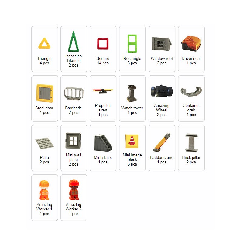 Magformers Mıknatıslı Construction Set (50 Parça)