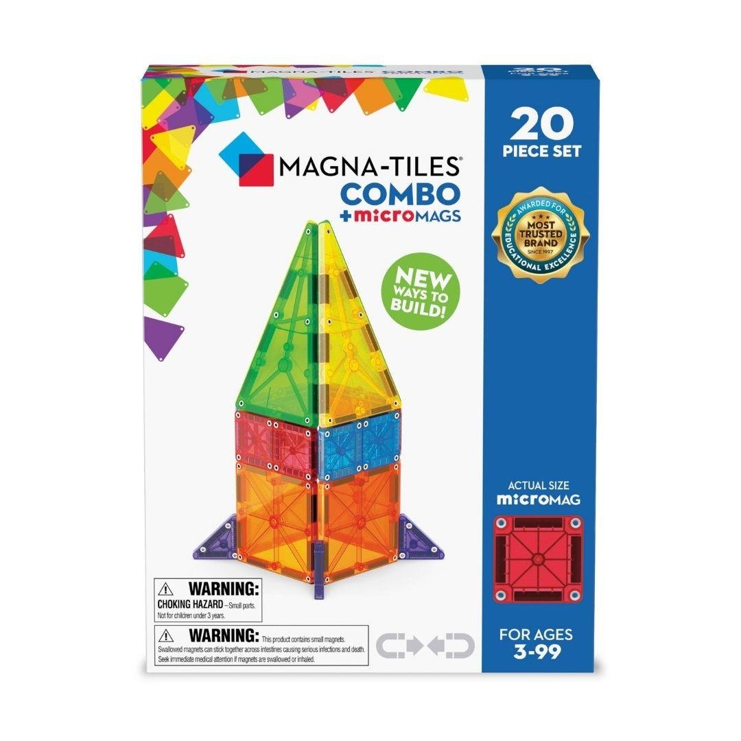 Magna-Tiles Combo + microMAGS (20 Parça)