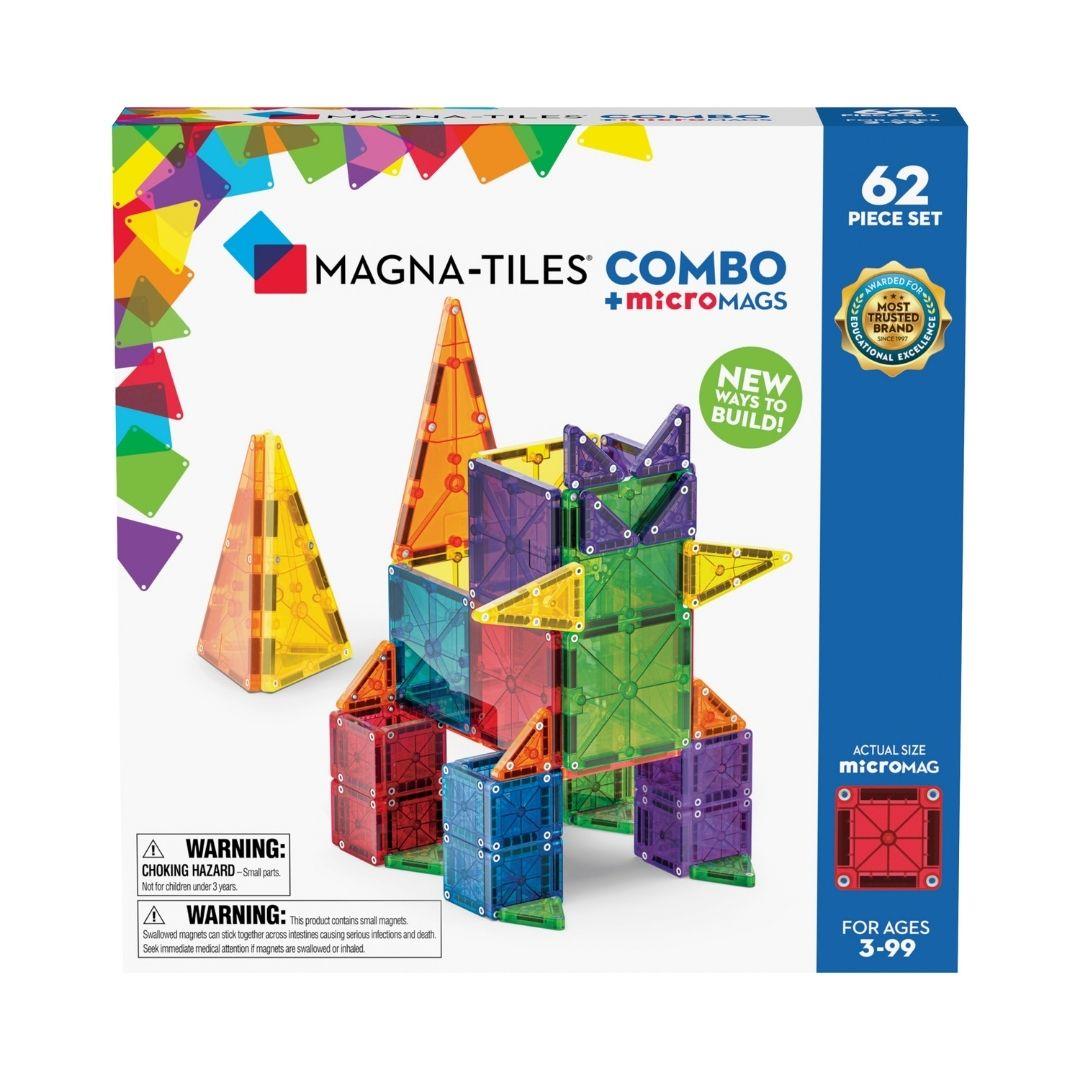 Magna-Tiles Combo + microMAGS (62 Parça)