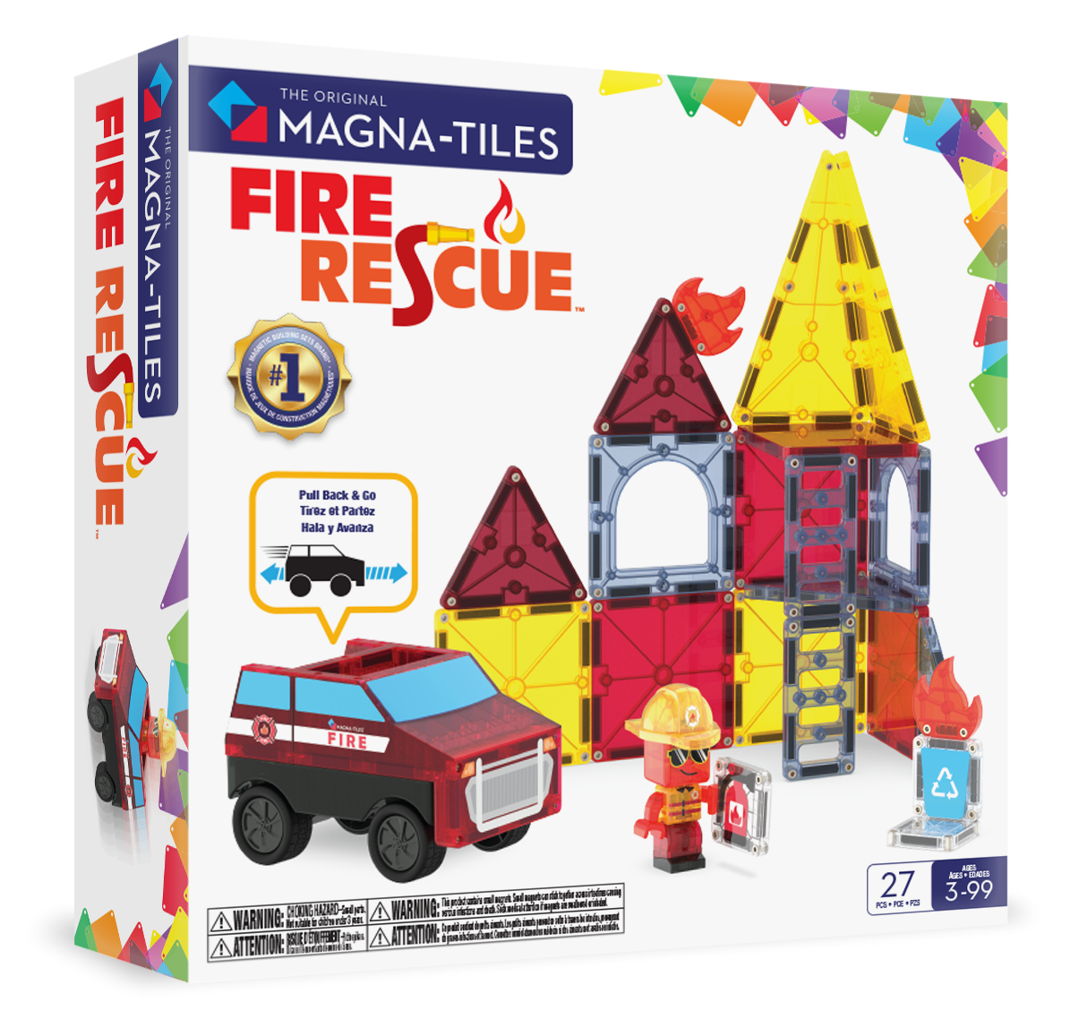 Magna-Tiles Fire Rescue (27 Par&ccedil;a)