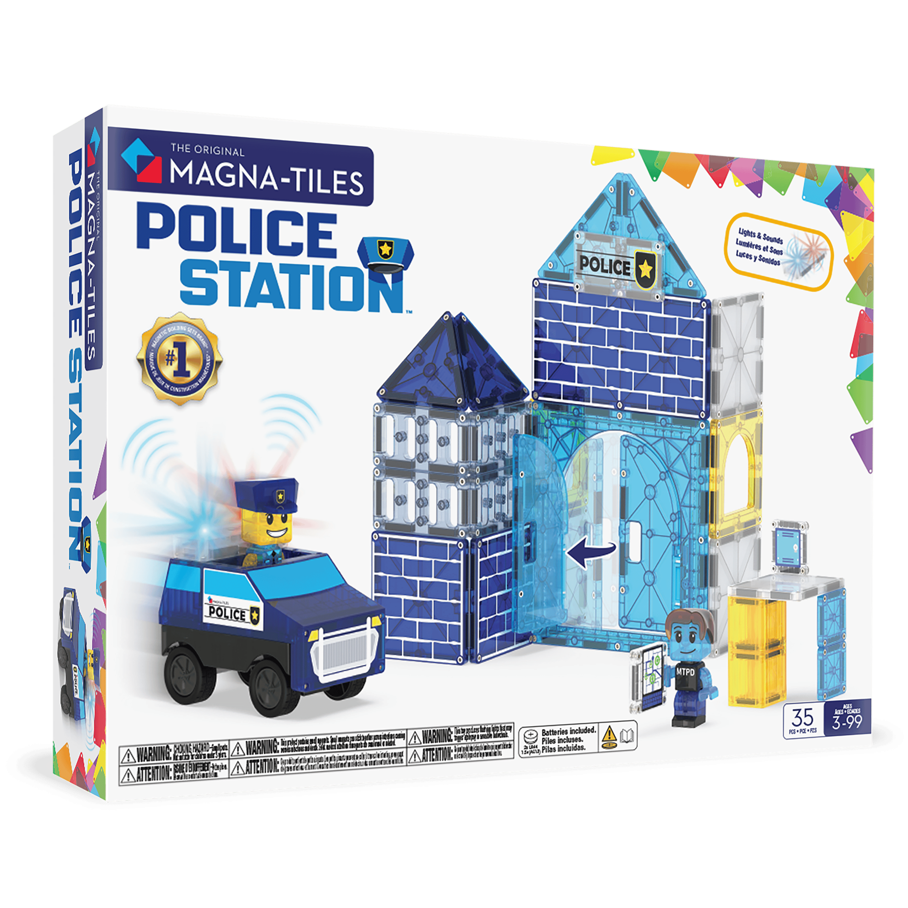 Magna-Tiles Police Station (35 Par&ccedil;a)
