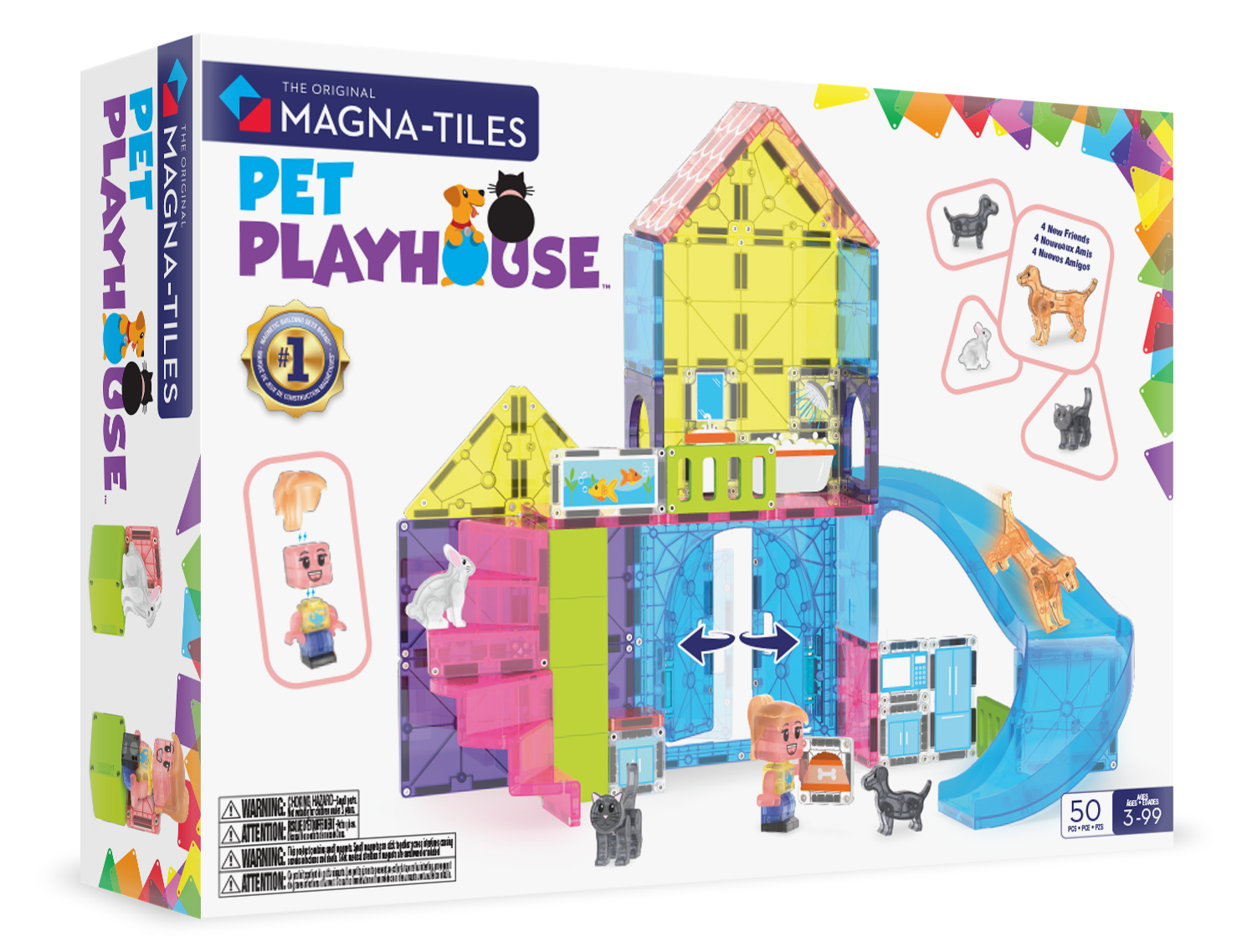 Magna-Tiles Pet Playhouse (50 Parça)