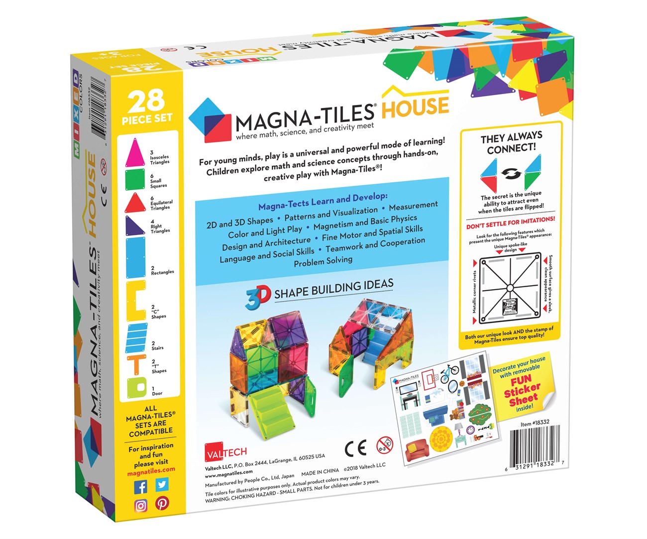 Magna-Tiles Ev (28 Parça)