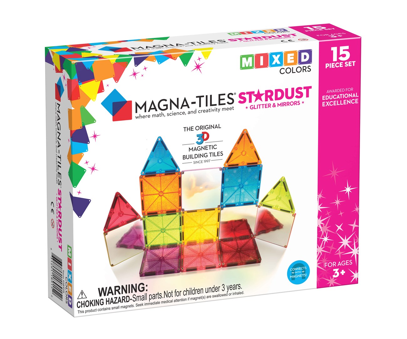 Magna-Tiles Parıltılı ve Aynalı (15 Par&ccedil;a)