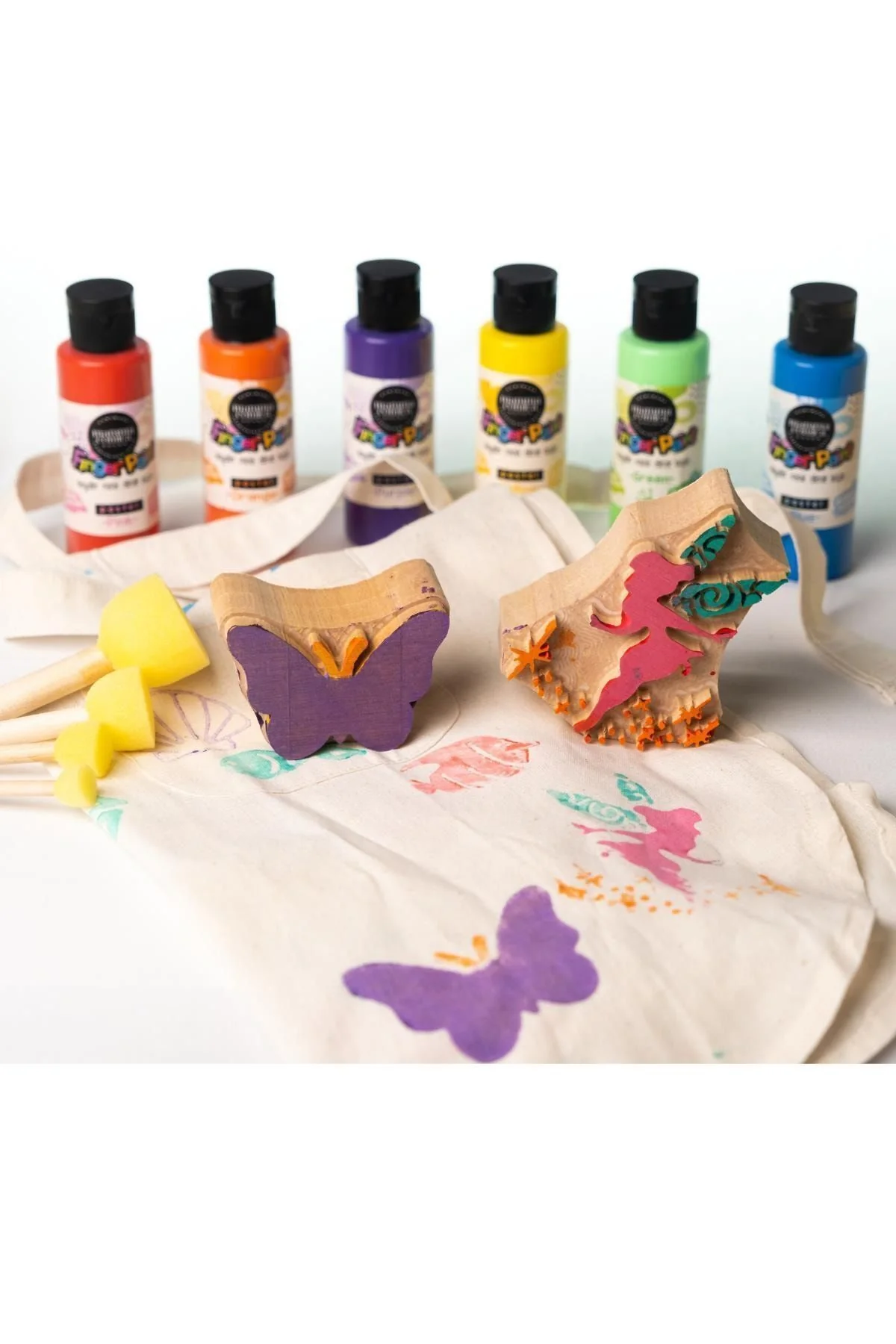 Mammacomicadough Yıkanabilir Parmak Boya & Baskı Seti // Periler