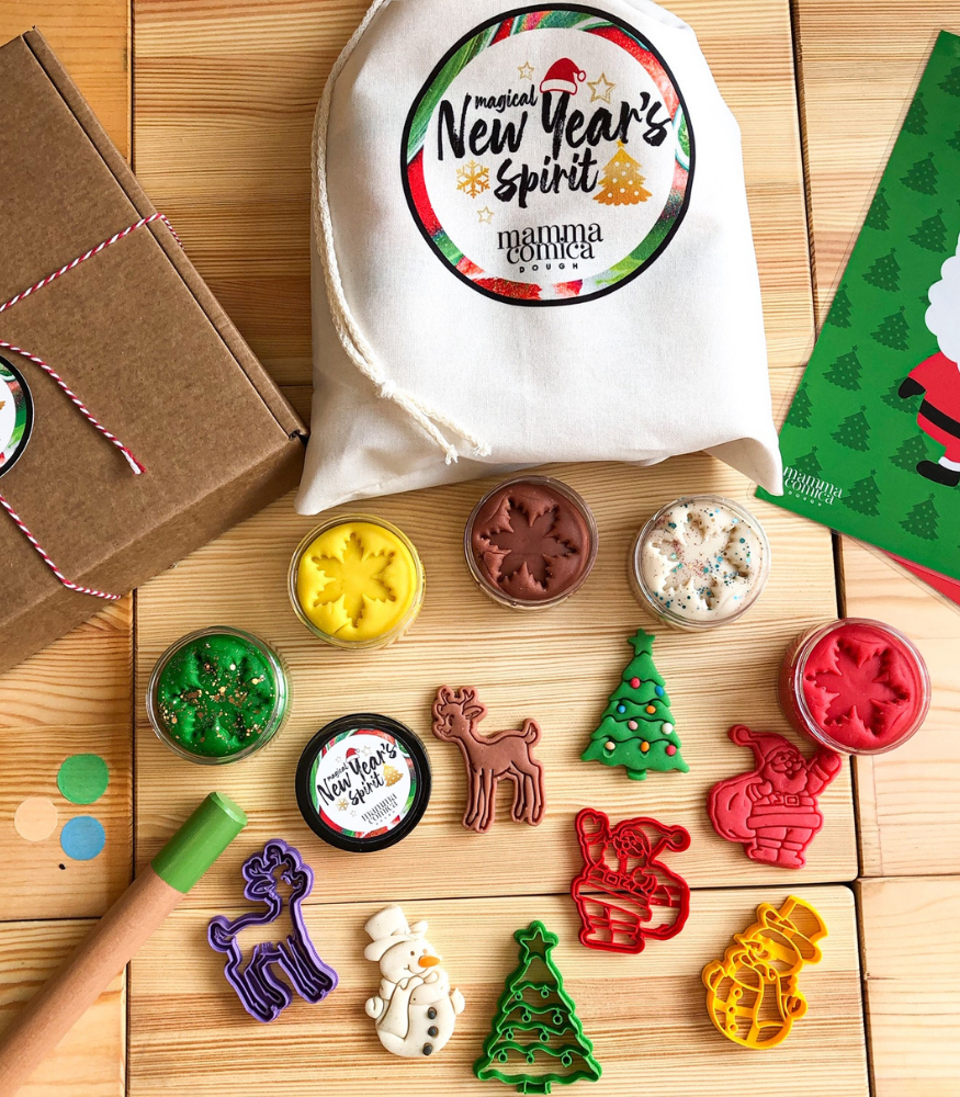 Mammacomicadough Oyun Hamur ve Kalıp Seti // Yılbaşı