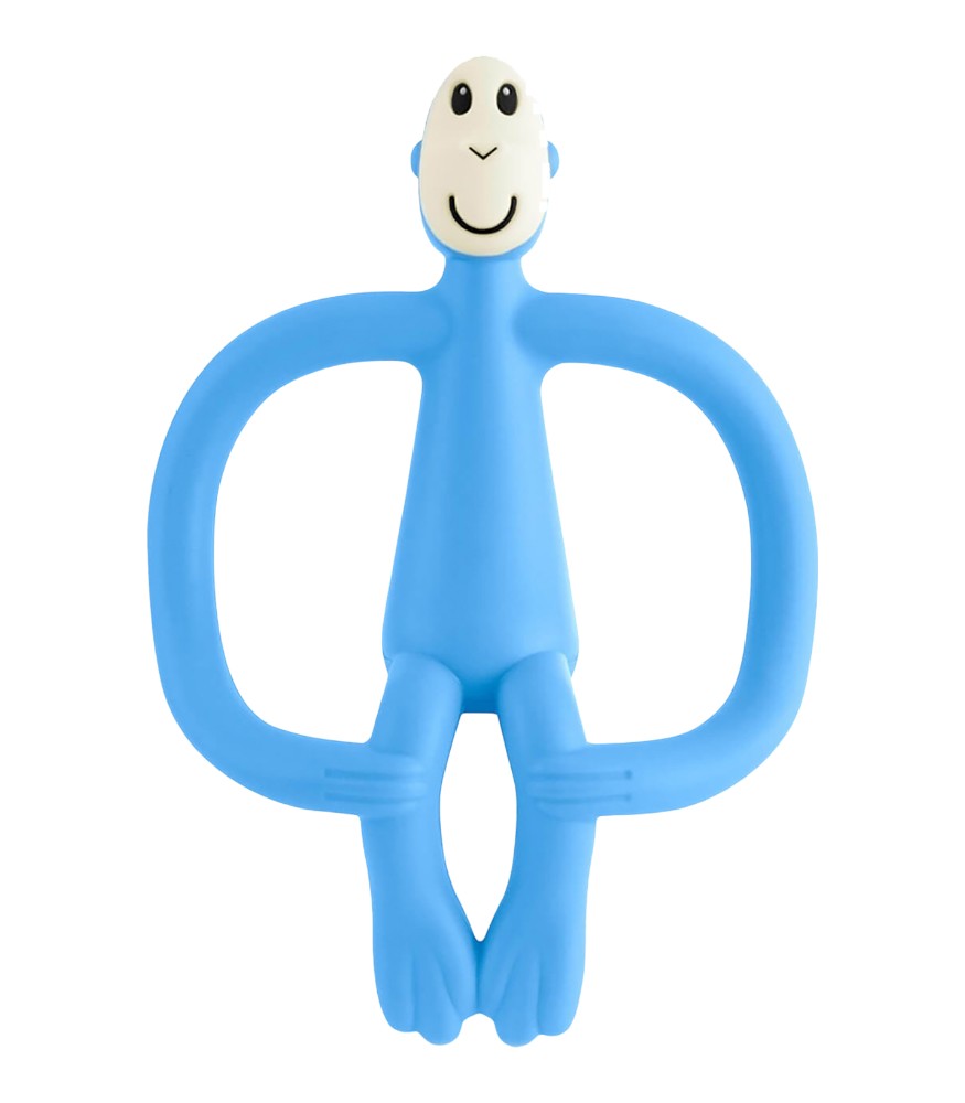 Matchstick Monkey Silikon Diş Kaşıyıcı // A&ccedil;ık Mavi