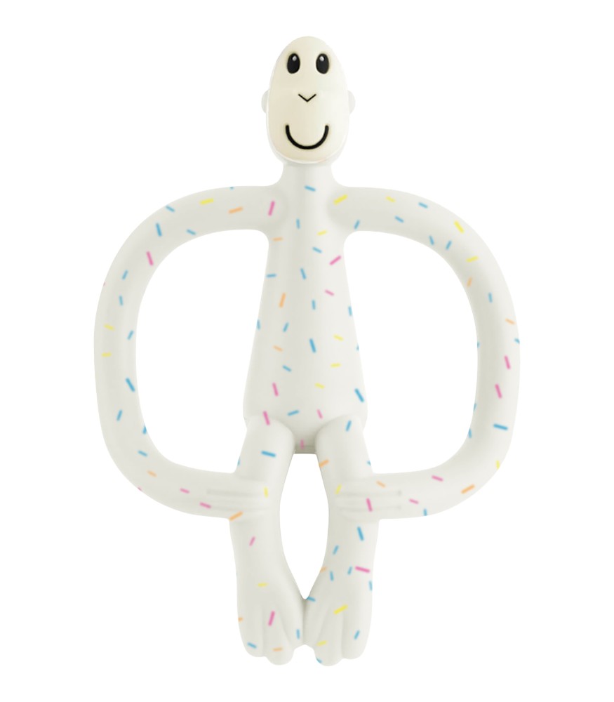 Matchstick Monkey Silikon Diş Kaşıyıcı // Konfeti