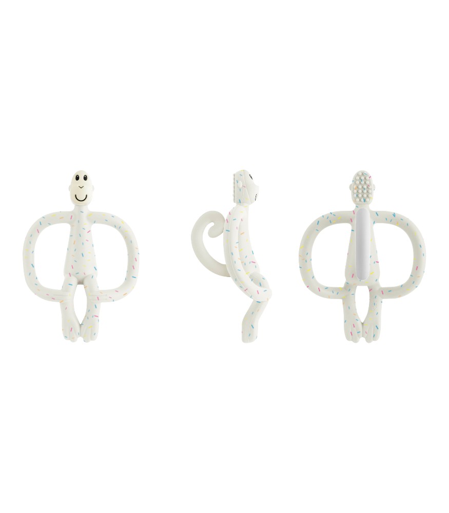 Matchstick Monkey Silikon Diş Kaşıyıcı // Konfeti