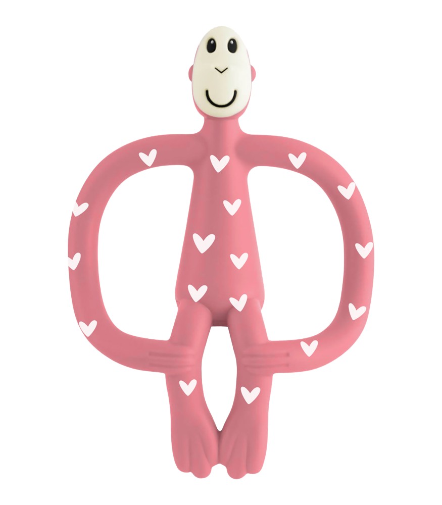 Matchstick Monkey Silikon Diş Kaşıyıcı // Heart