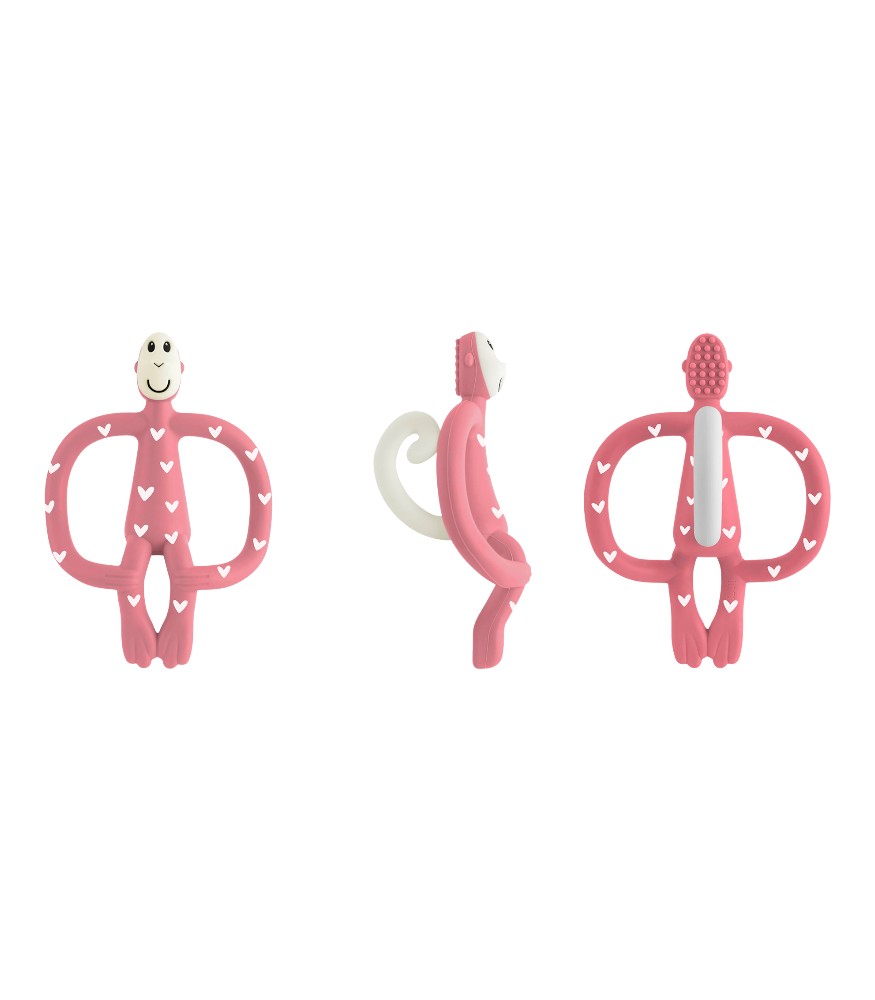 Matchstick Monkey Silikon Diş Kaşıyıcı // Heart