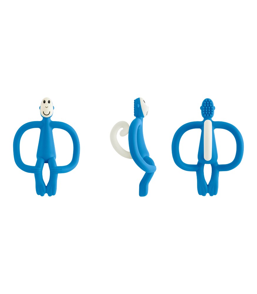 Matchstick Monkey Silikon Diş Kaşıyıcı // Mavi
