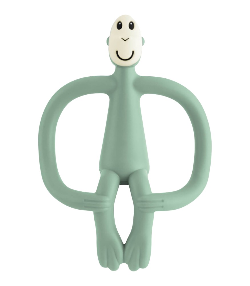 Matchstick Monkey Silikon Diş Kaşıyıcı // Mint Yeşil
