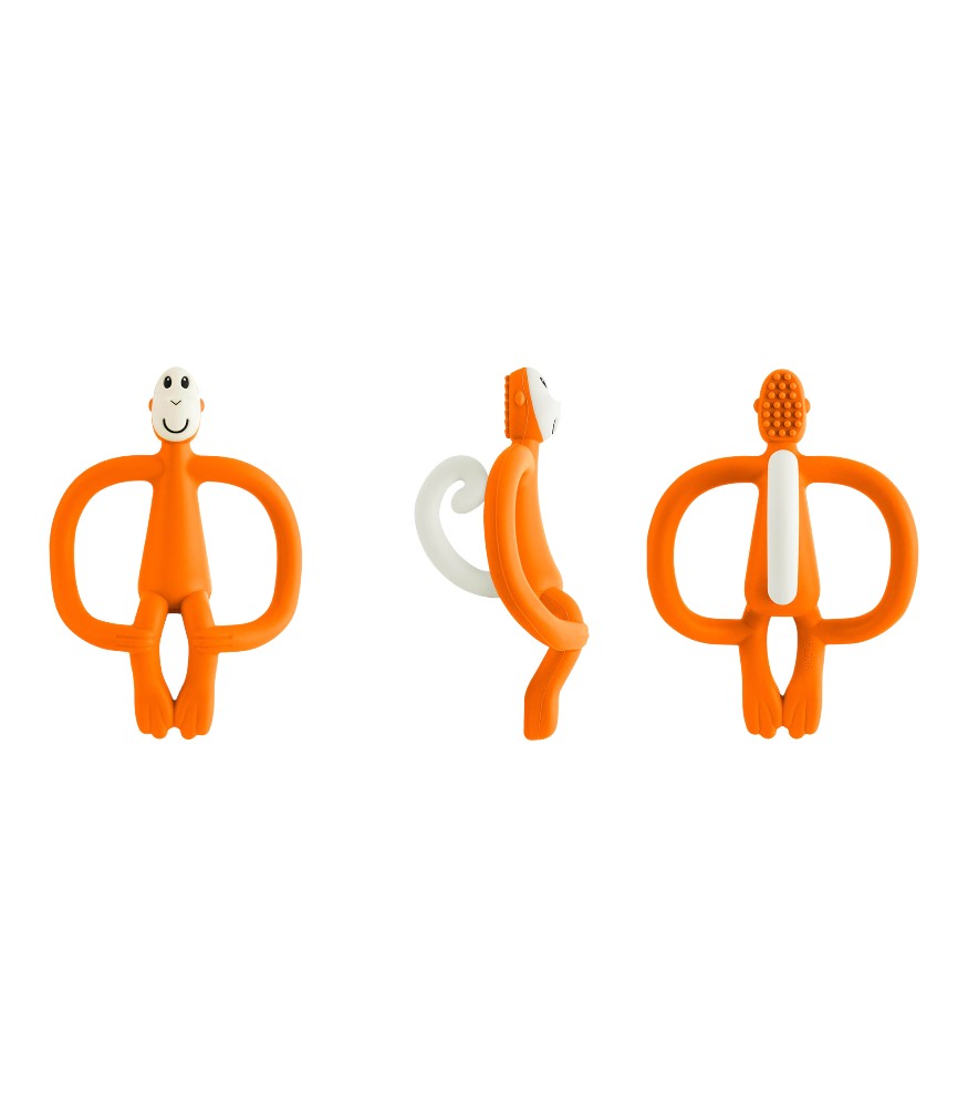 Matchstick Monkey Silikon Diş Kaşıyıcı // Turuncu