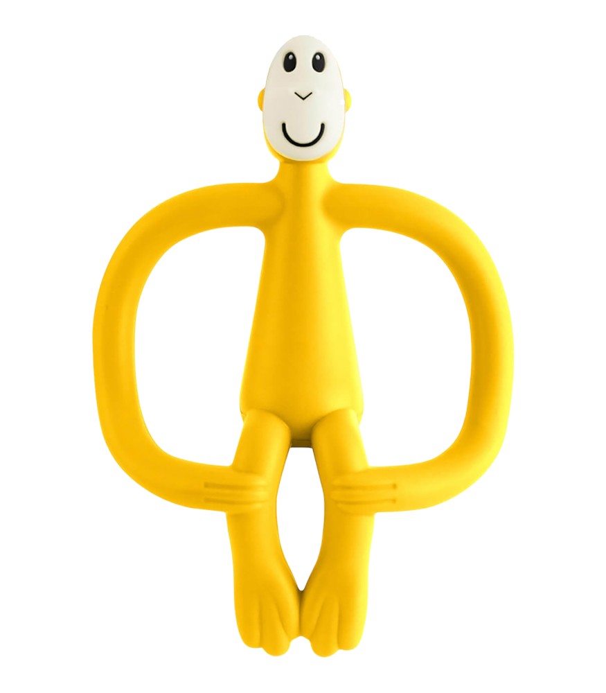 Matchstick Monkey Silikon Diş Kaşıyıcı // Sarı