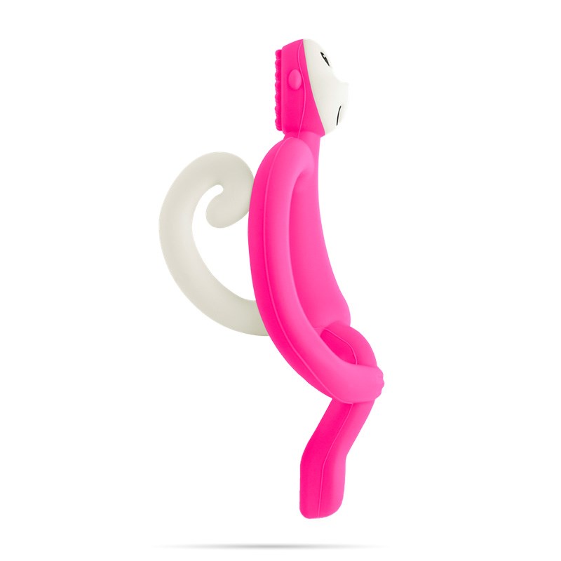 Matchstick Monkey Diş Oyuncağı Maymun // Pembe